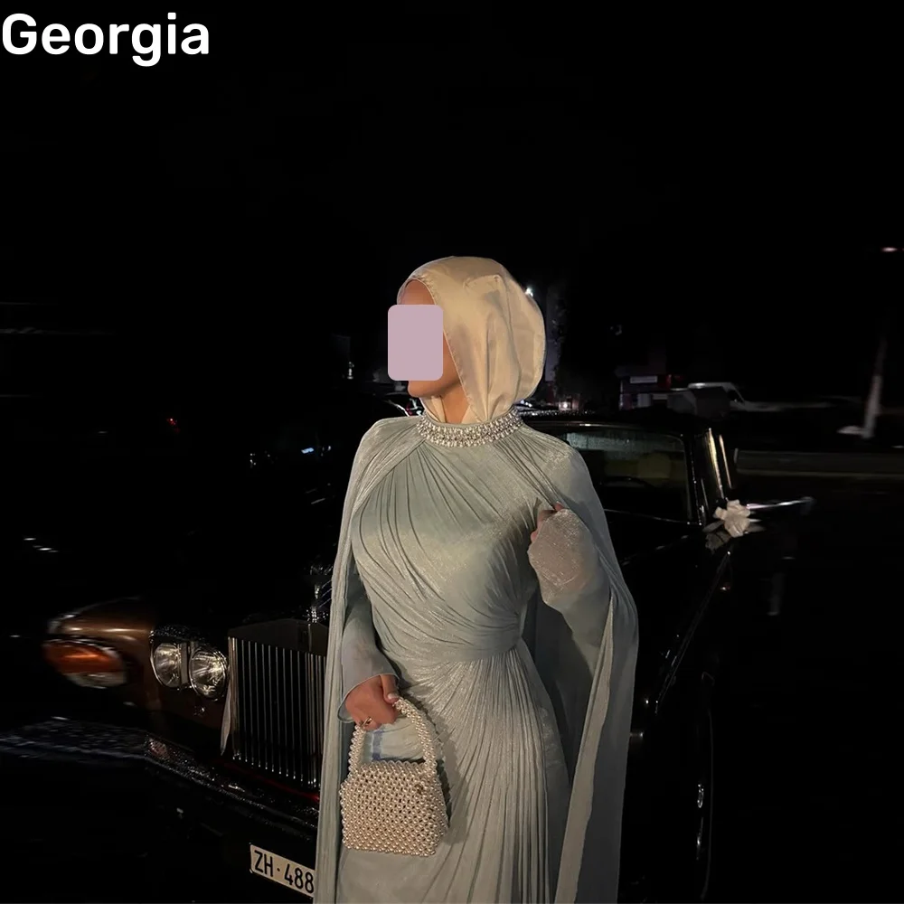 Robes à col rond personnalisées pour événements spéciaux, longueur au sol, à volants, fermeture éclair, manches longues, robe de mariée