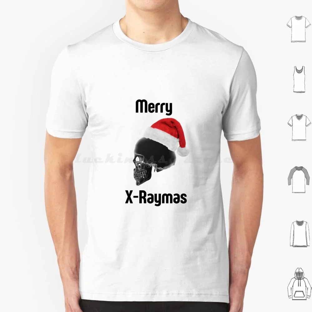 Merry Xraymas T Shirt Cotton Men Women DIY Print Skull Santa Radiology Radiography Radiologist Radiation Tech Technologist X