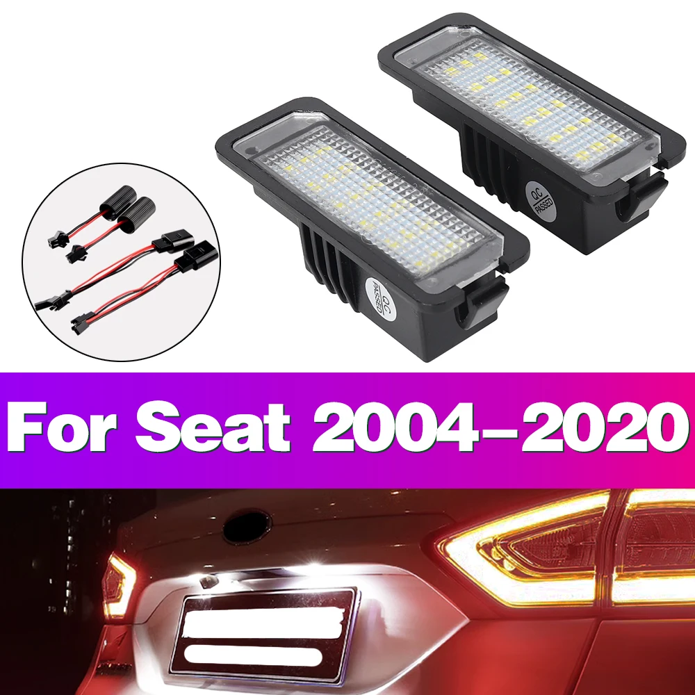 For SEAT Leon 1P MK2 5F MK3 Ibiza MK4 6P MK5 6F Exeo LIMOUSINE Altea XL LED Car License Plate Lights Bulb Lamp Auto Accessories