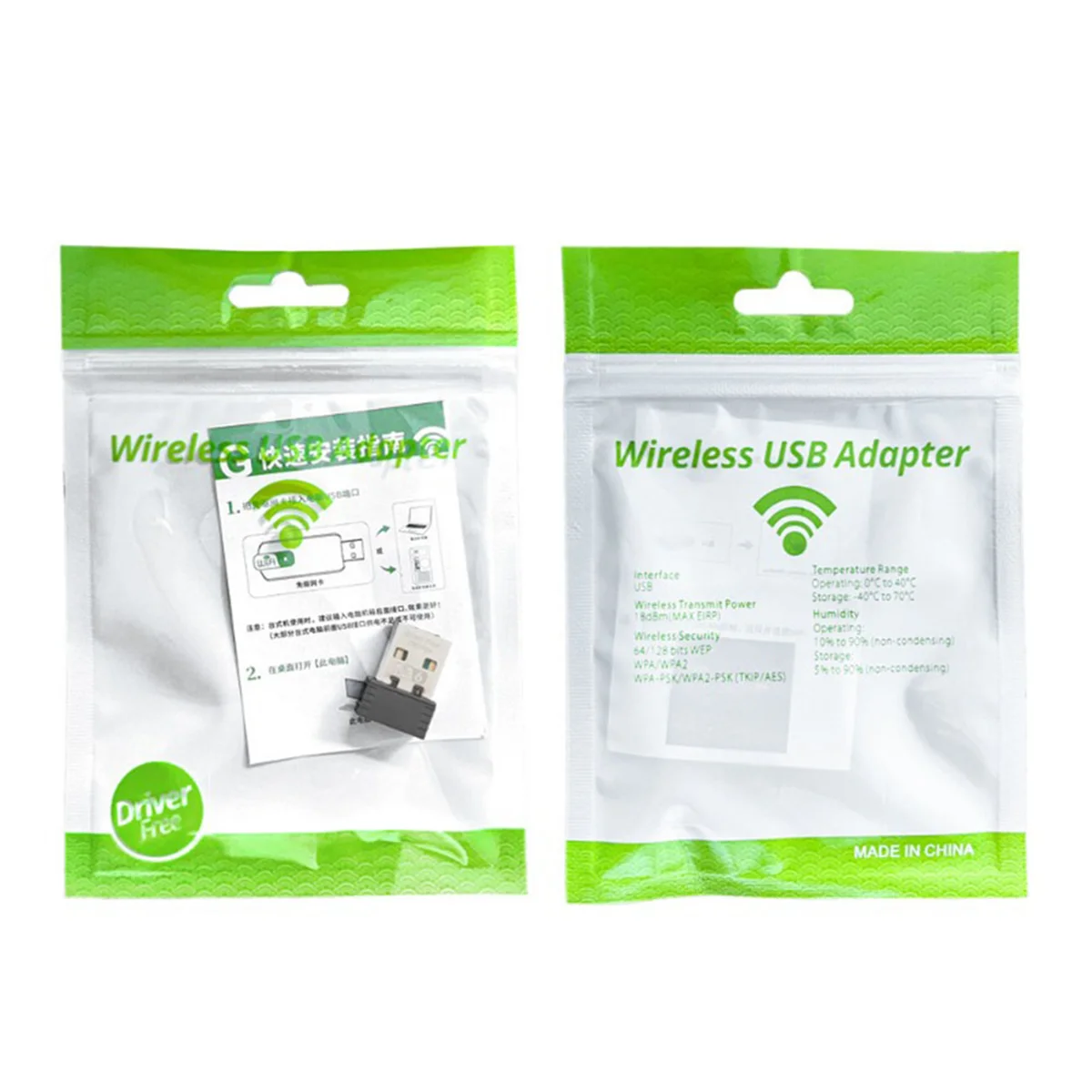 LSJD Wireless WiFi 6 Adapter AX286 802.11Ax 2.4GHz Free Driver USB Network Card For Win7/10/11 Computer Mini WiFi Receptor