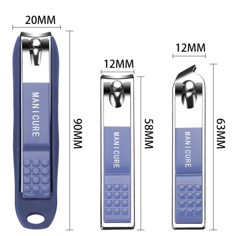 2/3/4/5/6 pezzi Set Manicure tagliaunghie tagliaunghie universale Pedicure Trimmer Kit di strumenti per Nail Art con confezione regalo