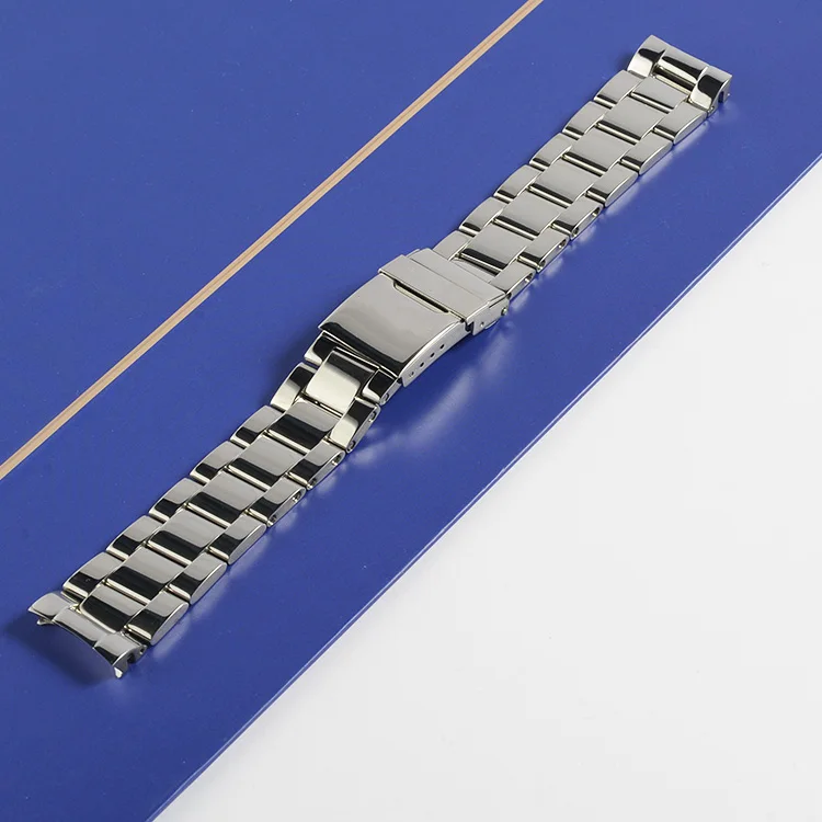 For Breitling Colt 173A 22mm Brushed Polished Stainless Steel Watch Bracelet