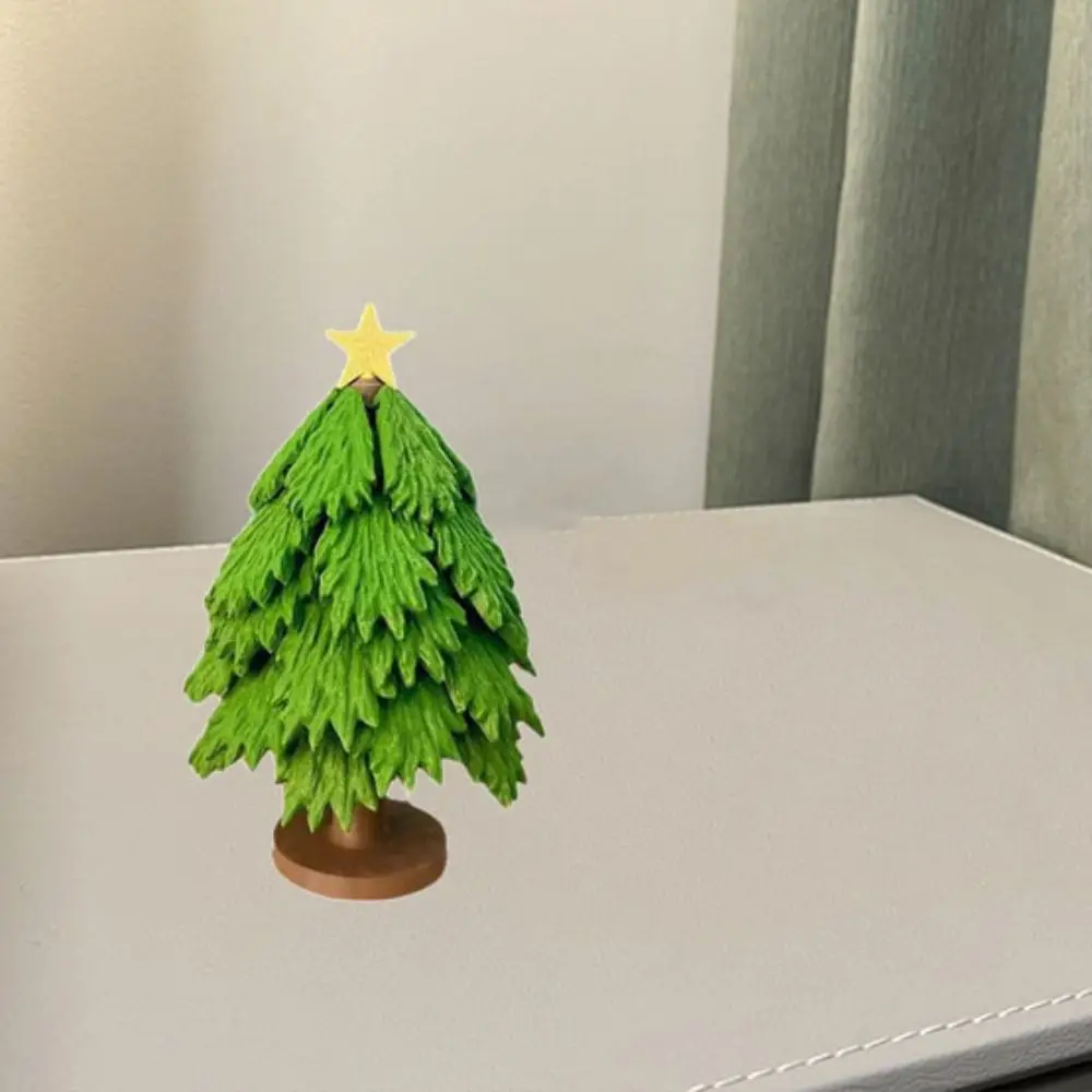 Dessous de verre pliable en forme d'arbre de noël, presse, jouets originaux, porte-tasse antidérapant, Base de feuille, tapis de tasse