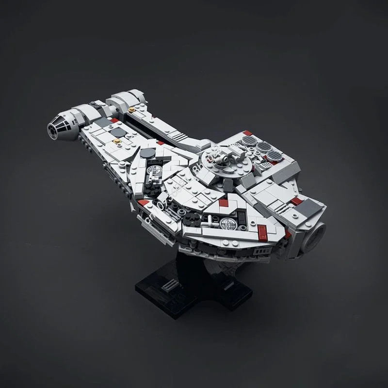 Set di Costruzioni Modello Astronave Star Battle Dash Rendar's Outrider, 883 Pezzi, Blocchi Creativi Educativi, Regalo di Natale