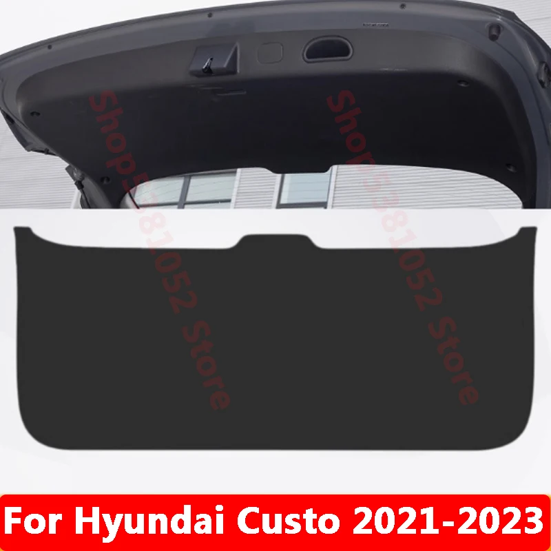 

For Hyundai Custo 2021 2022 2023 Car PU Rear Trunk Tailgate Protection Pad Cover Decorative Trunk Pad Accessories Sticker