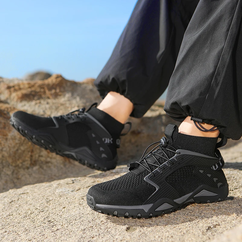 New Men Multifunctional Outdoor Hiking Shoes Wading Trekking Sneakers Anti Slip Quick Dry Mountain Climbing Footwear Size 39-46