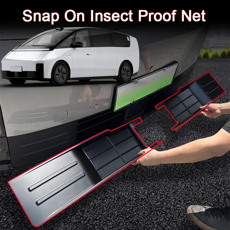 

Snap On Insect Proof Net Fit For LiXiang LI MEGA 2024 2025 2026 Car Front Grille Insect Proof Net Radiator Condenser Protective