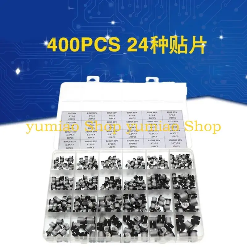 587B 1UF ~ 1000UF Capacitor eletrolítico alumínio para trabalho DIY, reparos trabalhos
