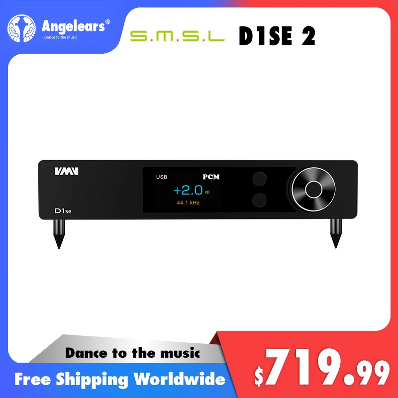 

SMSL VMV D1se2 HI RES USB DAC MQA ES9039MSPRO XMOS XU316 DSD512 768kHz 32bit LDAC Bluetooth Audio decoder With Remote Control