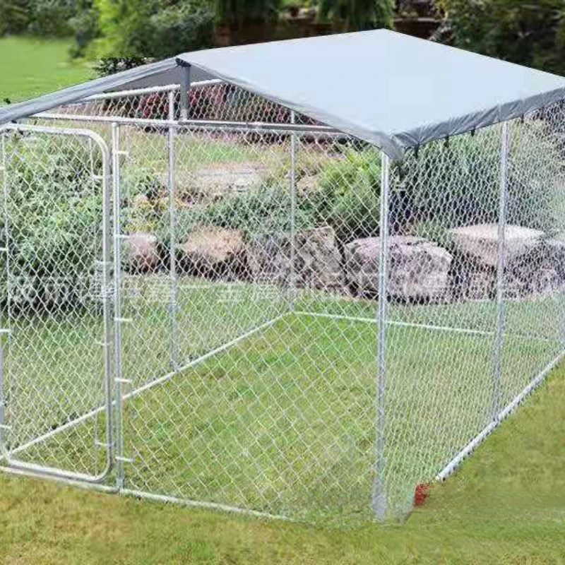 Cage Dog Breeding Cage Assembly Portable Dog Pet Cage Metal Galvanized Pipe Dog Cage