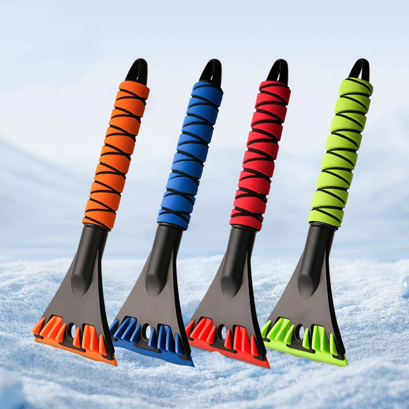 

Ergonomic Ice Scraper Snow Shovel for Car Windshield Anti-Scratch Extended Handle Multifunctional Design Winter Car Accessories