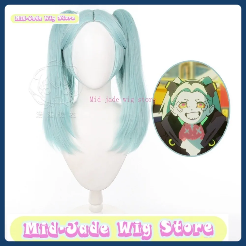 Mid-jade Pruik Winkel Rebecca Cosplay Pruik Anime Game Rollenspel Kostuum Halloween Kostuum Rekwisieten Synthetisch