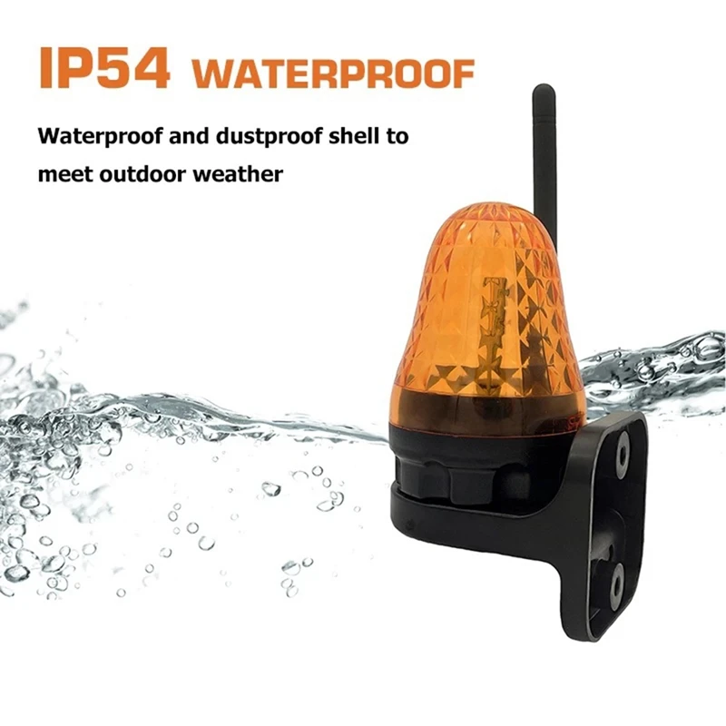 Universal 12V-265V LED Signal Alarm Light Strobe Flashing Light Wall Mount Emergency Warning Lamp for Gate Opener-AD23 view 6
