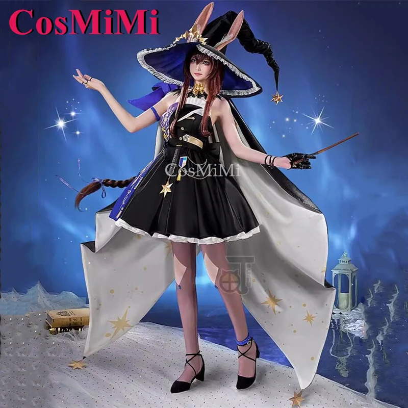 CosMiMi Game Arknights Amiya Cosplay Costume 2024 Ambience Synesthesia Lovely Sweet Uniforms Carnival Party Role Play Clothing