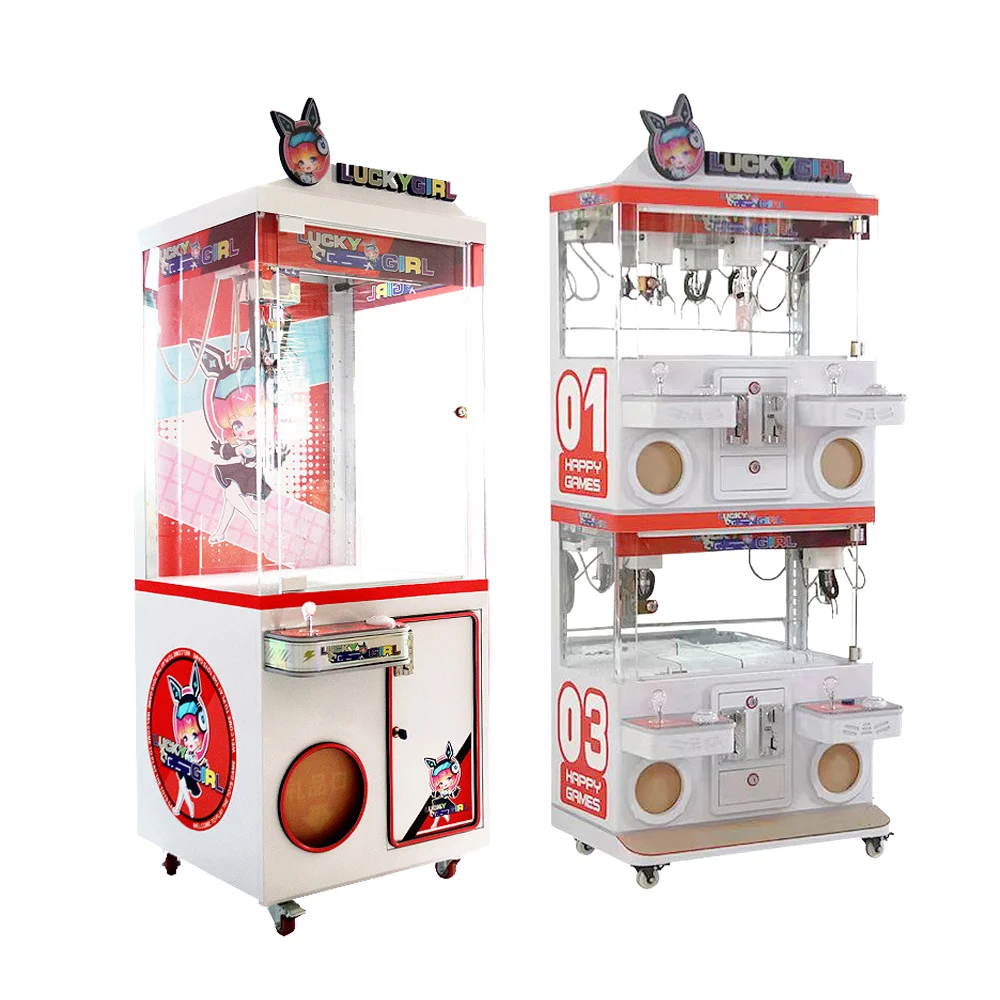 Cartoon Plush Toys Claw Machine Mini Commercial Coin Game Console Crane Vending Machine With Bill Acceptor Factory Sale