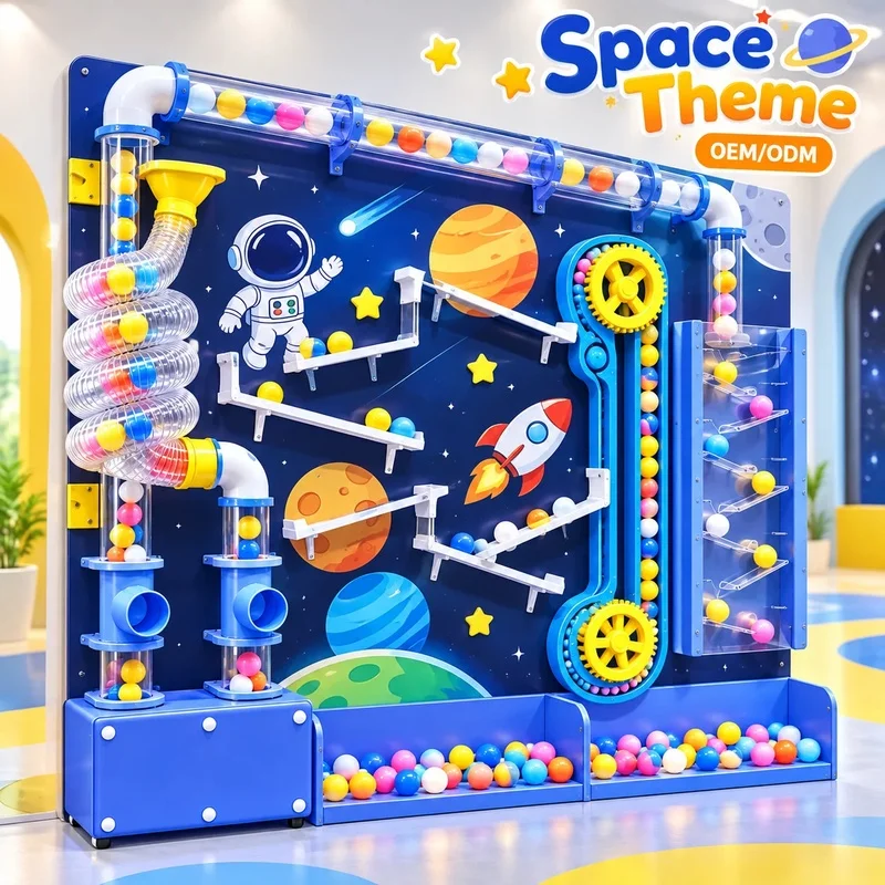 Interactive Ball Wall Game Playground Equipment STEM Learning Sensory Play System OEM ODM Custom Kids Indoor Play Center