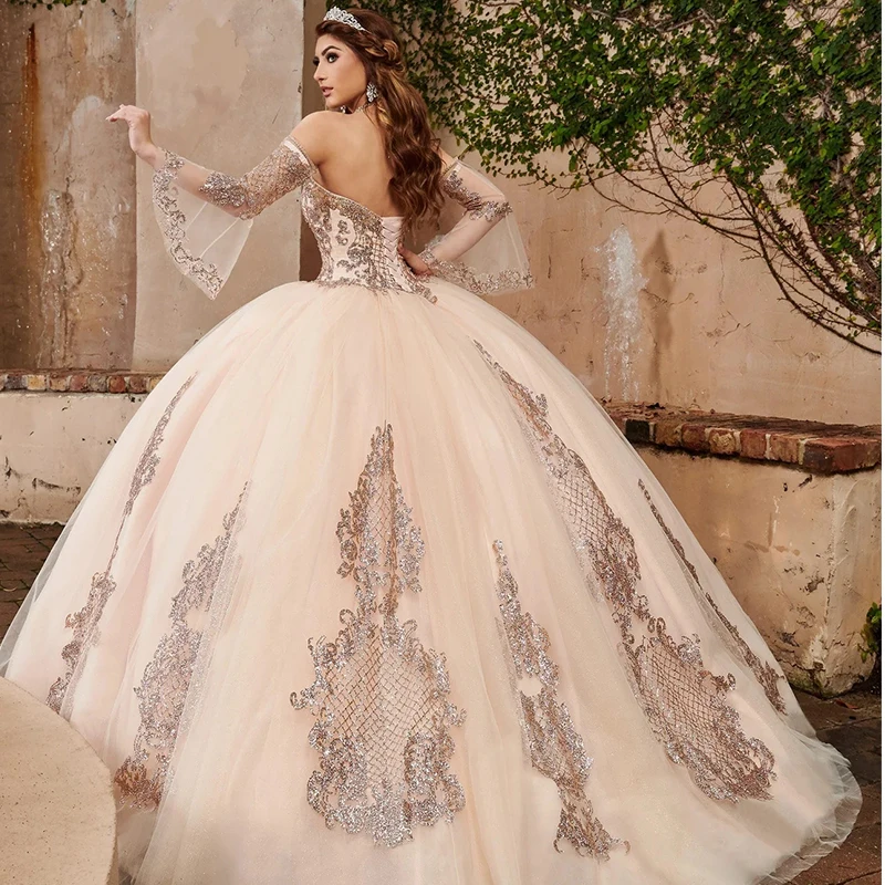 Lorencia-Vestidos De Quinceañeras, vestido De baile De 15 Años, cumpleaños De quinceañera, 16 Flores, YQD12, 2023