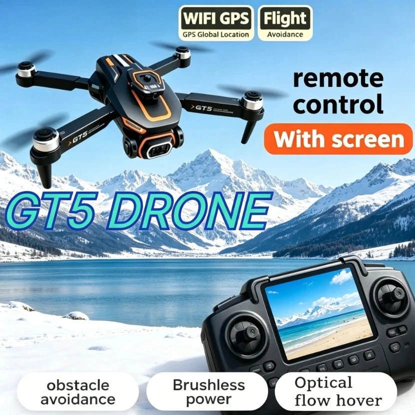 Fpv Drone Camera - Drone Dobrável Original GT5 GPS com