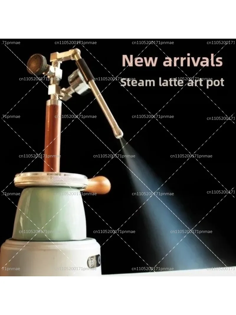 450ml 4bar Pneumatic Milk Frother for Coffee Latte Art Steam Maker Portable Camping No Electric Tool
