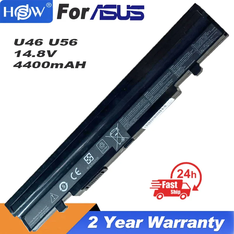 

New 8cell laptop battery For ASUS U46 U56 U46E U46S U56E U56J U46J U46S U56 U47A Series A32-U46 A41-U46 A42-U46 4INR18/65 4INR18