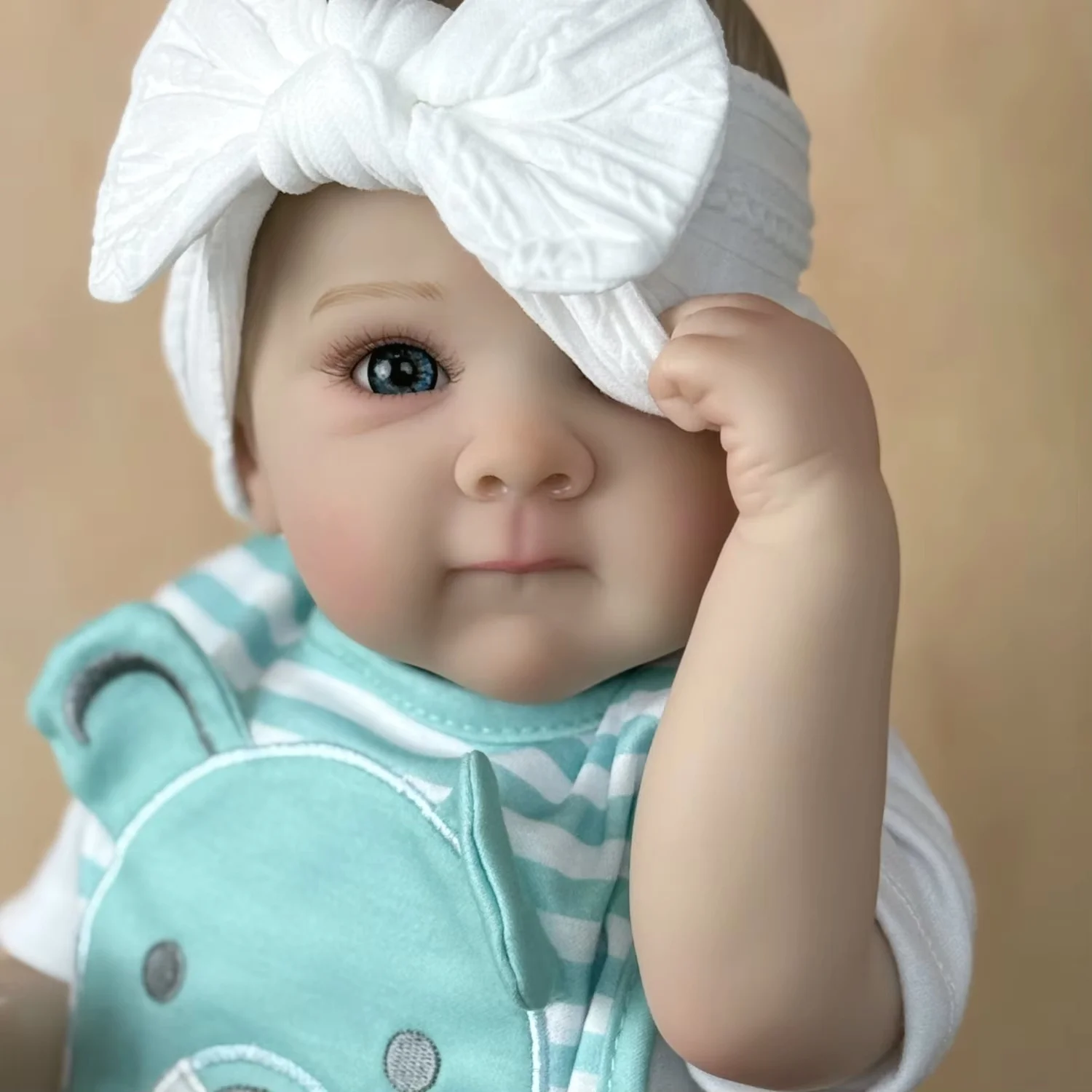 BZDOLL 18 Inch 45 CM Full Vinyl Body Reborn Baby Doll Toy For Kids Handmade Fashion Birthday Gift Collectable Doll Figurines