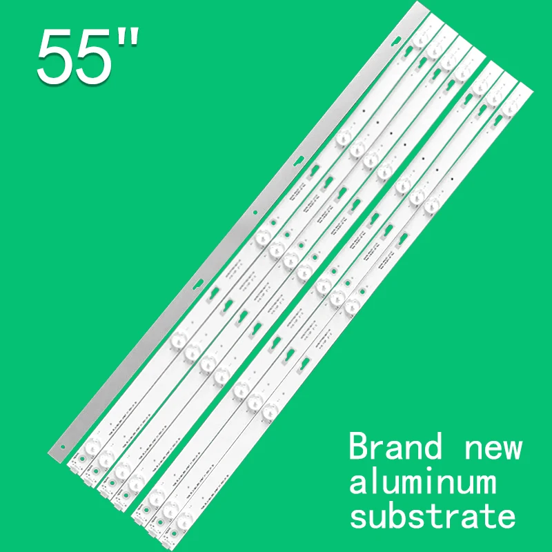New 8PCS for Toshiba 55-inch TCL-ODM-55-D1500-8X5-3030C-V1 YHB-4C-LB550T-YHA 006-P1K3486A 55L26CMC 55L2600C 55U36EBC 55U36CMC LV