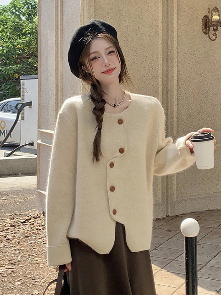 Ce Brown High Waist f Body Skirt Women's Early Autumn New Design Sensation Super Beautiful Waist Inward Long Skirt