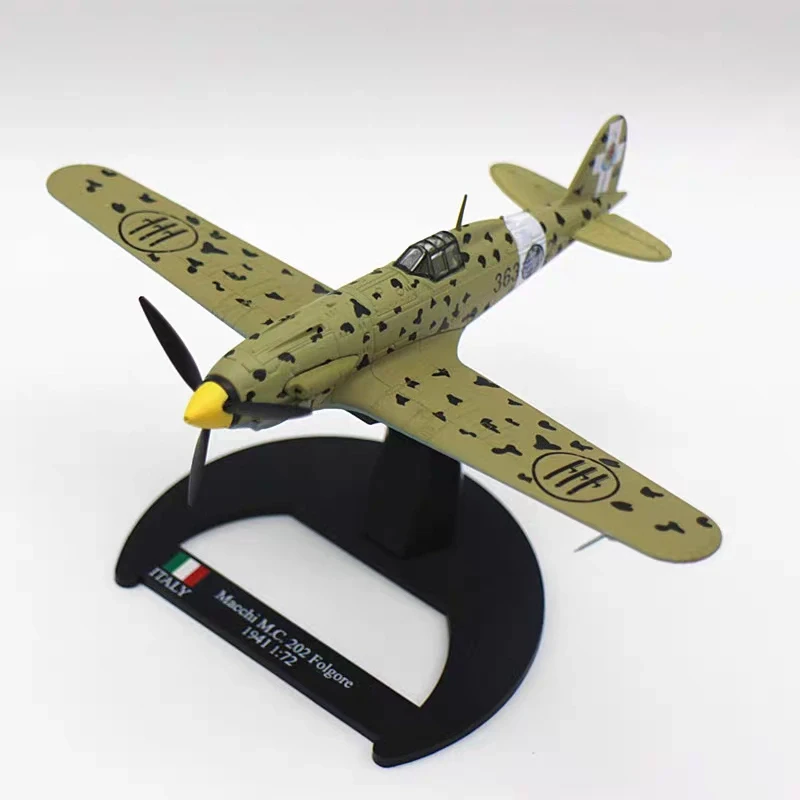 Foreign Trad 1/72 Fighter Plane Macchi C.202 1941 Fighter Model Alloy Collect Ornaments