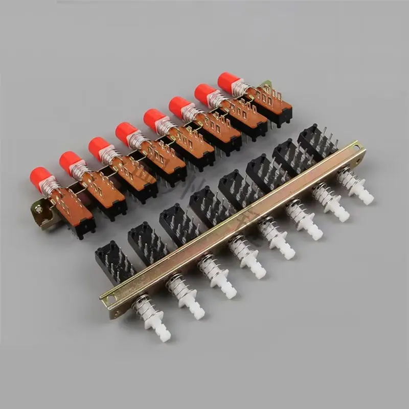 PBS-22H18-15-Button/Linkage Piano Key Switch 8-Joint 6-Foot Interlocking with Bracket KAN-8H Electric Fan