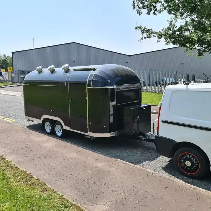 Mobile Food Trailer Street Mobile Food Cart EPA Approved Factory Mobile Food Truck for Sale Steel American