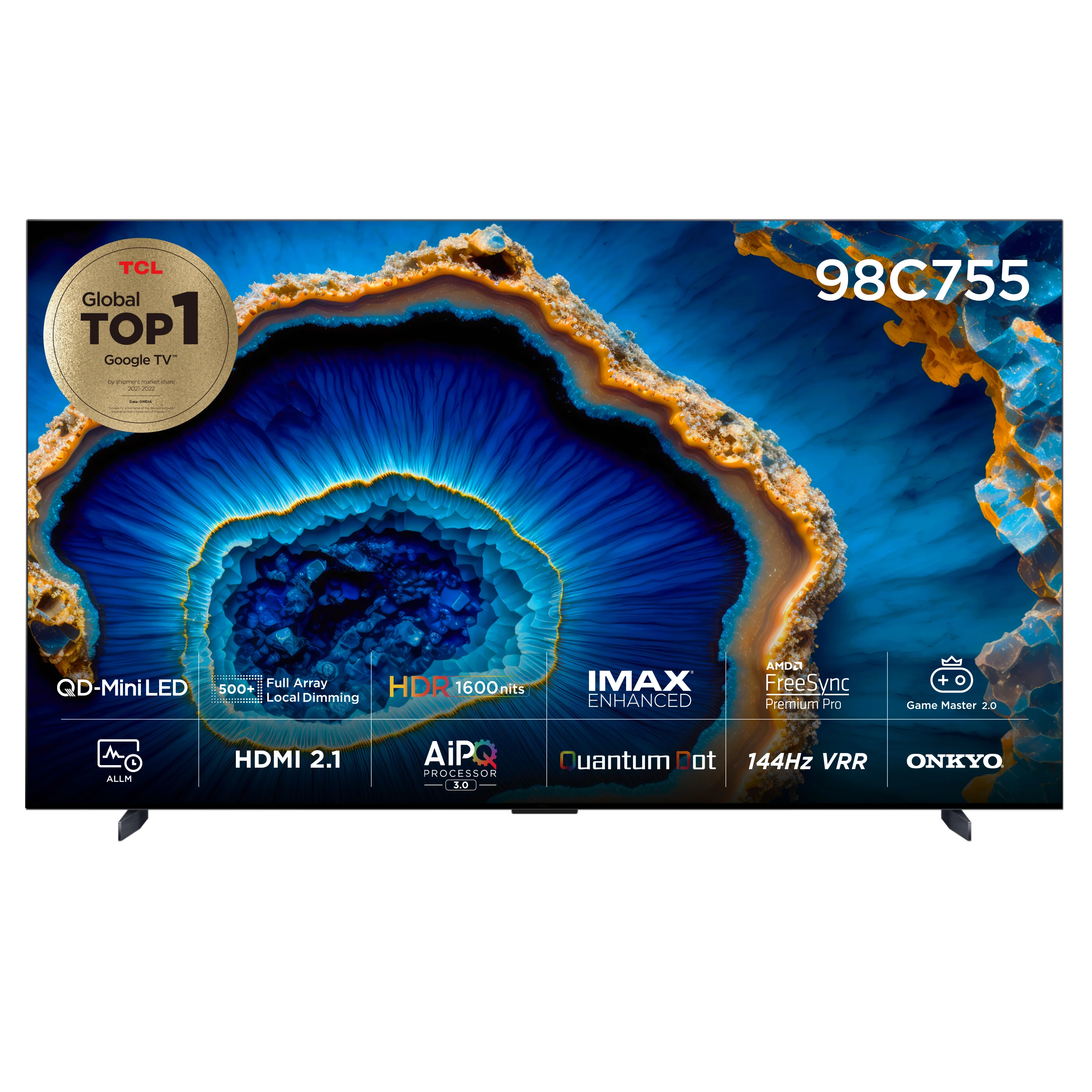 TCL 4K Mini LED Android 12 TV 98C75 5 248cm · 98 inch · Visit Installation