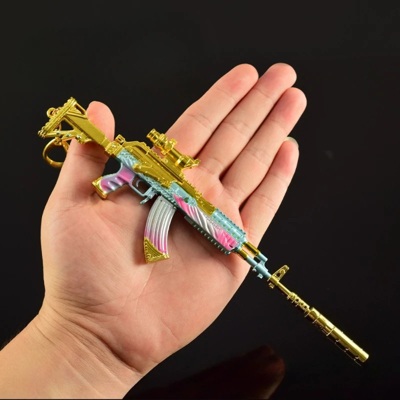 22cm Delta Force M762 Delight del mar profundo pistola de juguete juego periféricos armas de Metal modelo artesanías coleccionables adornos regalos para niños