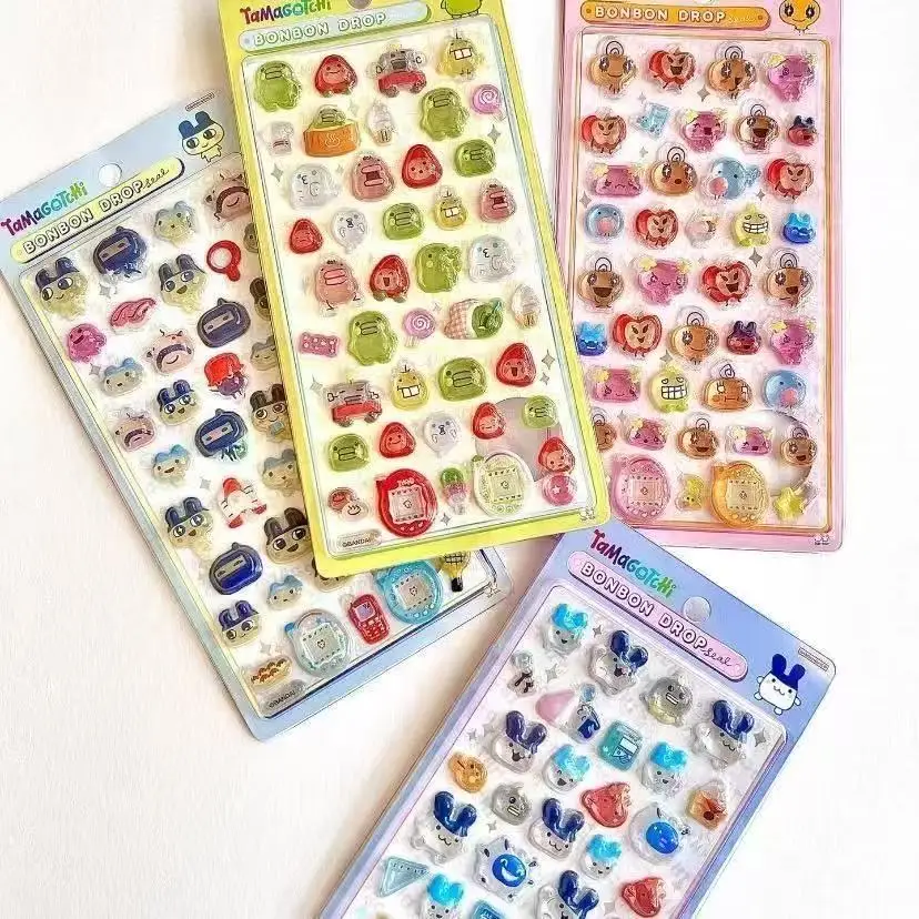 2026 Hot Tamagotchi Stickers Cartoon DIY Scrapbook Decal Laptop Seal Stickers Bonbon Drop Party Favors Gifts