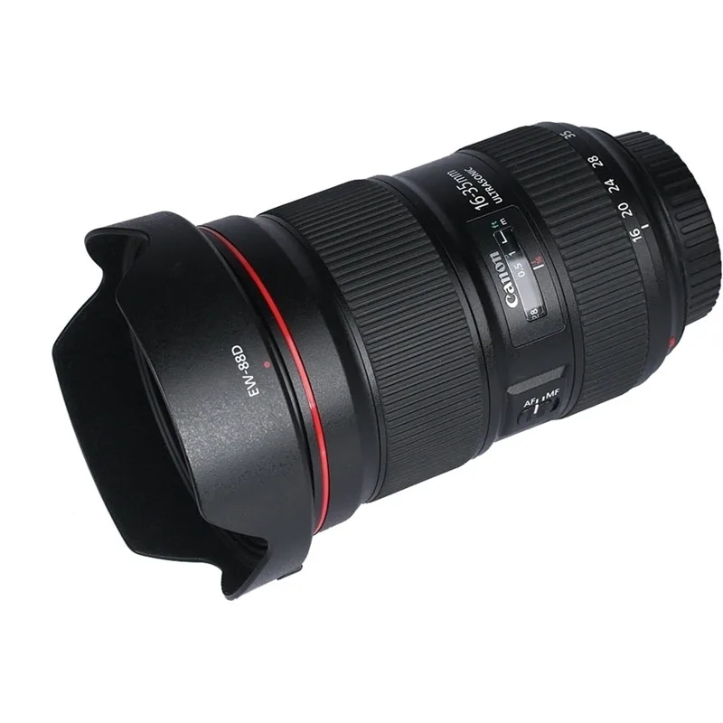 EW82 EW83E EW88 EW88D DSLR Camera Lens Hood For Canon EF 16-35mm Lens Accessories 77mm 82mm Filter Caliber