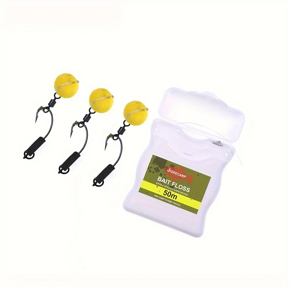 1/3PC Accesorios de Pesca de Carpa: Agarres para Cebo, Soporte para Boilies POP-UP, Chod Hair, Ronnie Rig, Method Feeder, Material Terminal de Pesca