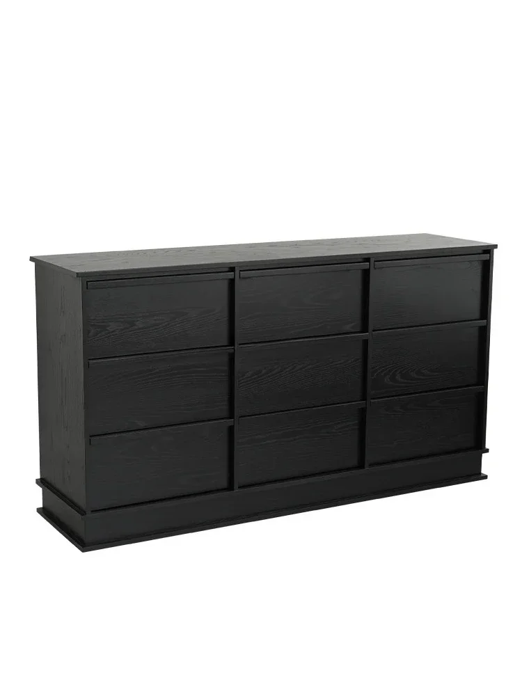 

Modern Simple Solid Wood Small Apartment Chest of Drawer Living Room Storage Locker