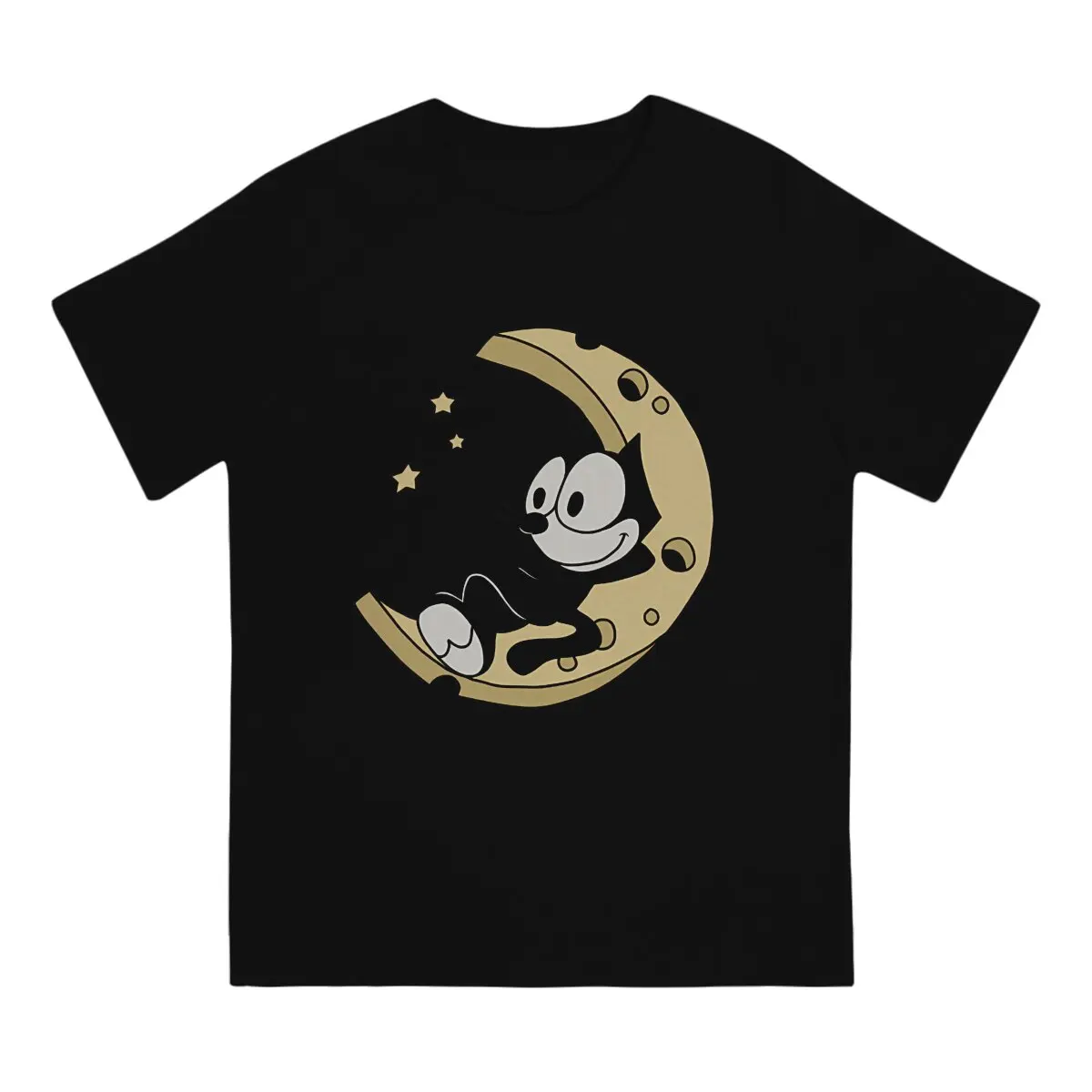 F-Felix The Cat Cartoon Men's TShirt Sleep Distinctive T Shirt Graphic Streetwear Hipster