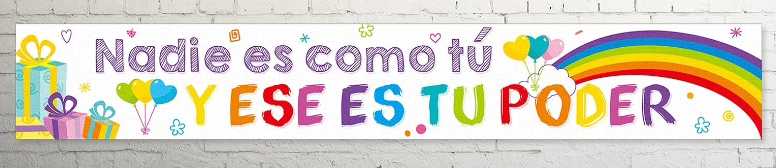 Bienvenidos Banner Spanish Welcome Sign Inspirational Poster Spanish Banners with 4 Grommets for Kids Students Classroom Decor