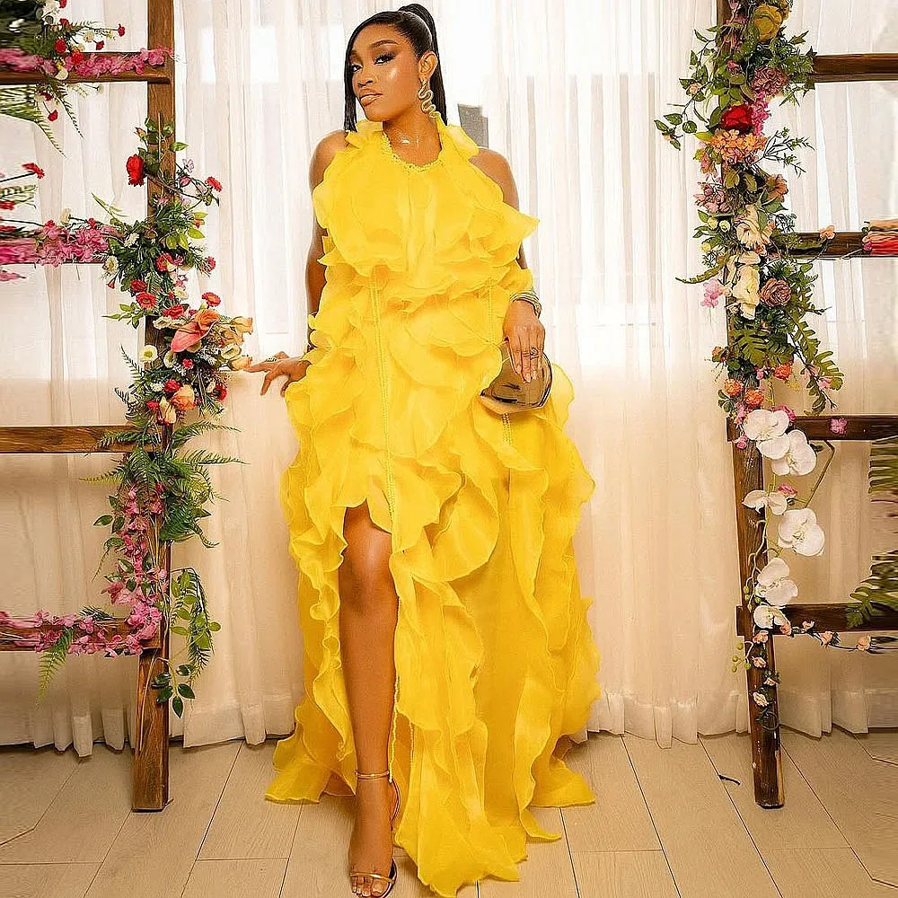 Yellow Ruffles Wome… - image