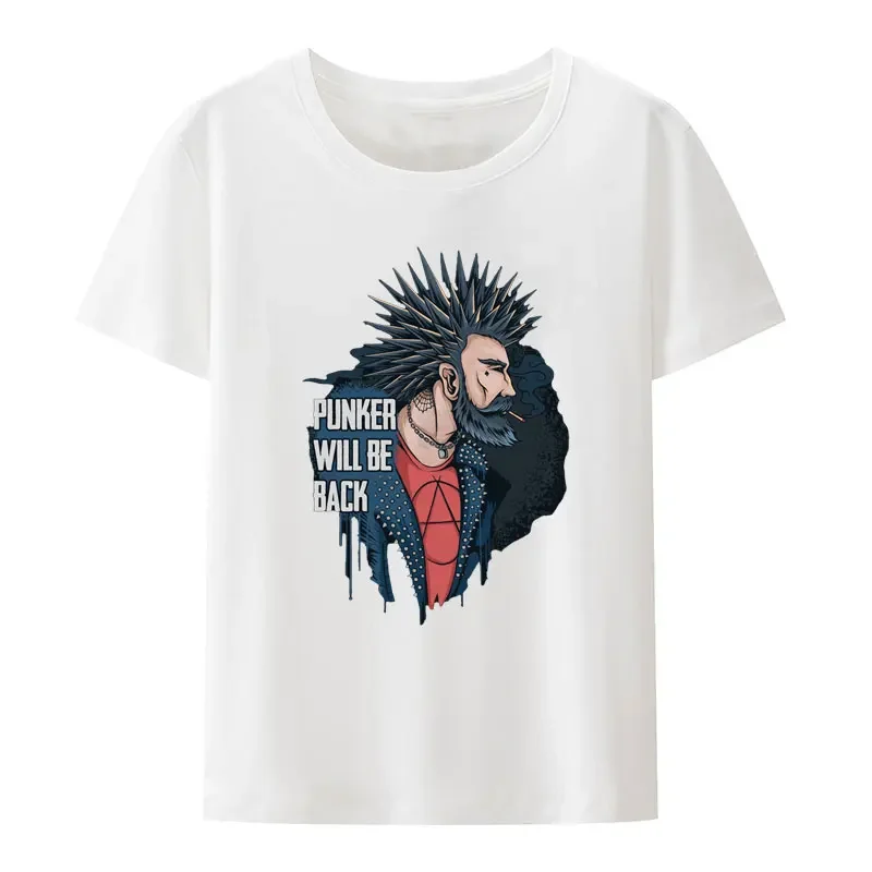 The Punker Man Smokes His Hair Spikes and Wears A Spiked Rocker Shirt He Returns To The World To Save The Earth Modal T Shirt