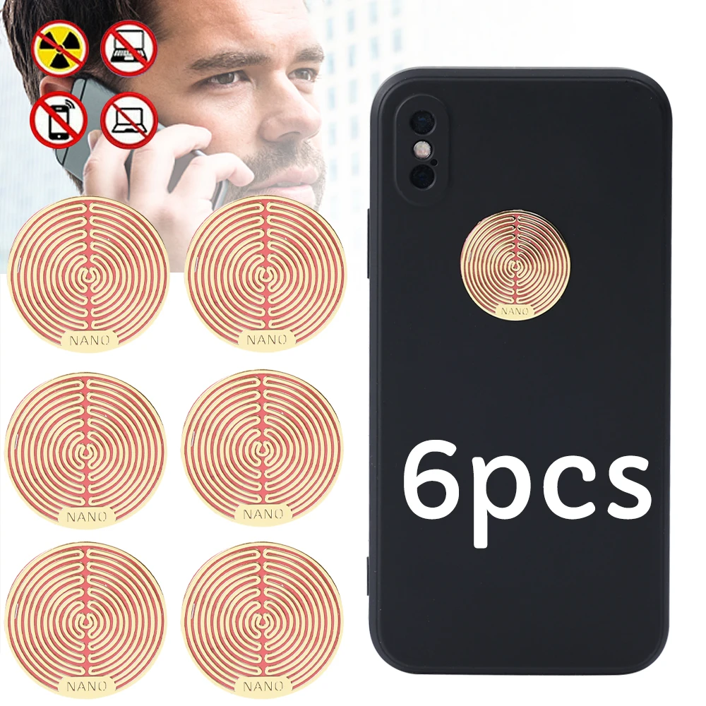 

Универсальные антирадиационные металлические наклейки для смартфона, ноутбука, защита от ЭМП, антирадиационные наклейки для телефона, аксессуары