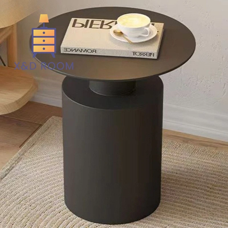 

Круглый минималистичный столик XD Iron, маленький кофейный столик в скандинавском стиле, приставной столик к дивану, легкий роскошный высококачественный угловой столик для гостиной