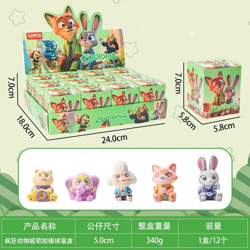 

12pcs/Set Cute Zootopia Blind Box Cartoon Nick Judy Characters Figure Toy Dolls For Fans Children Birthday Christmas Gift