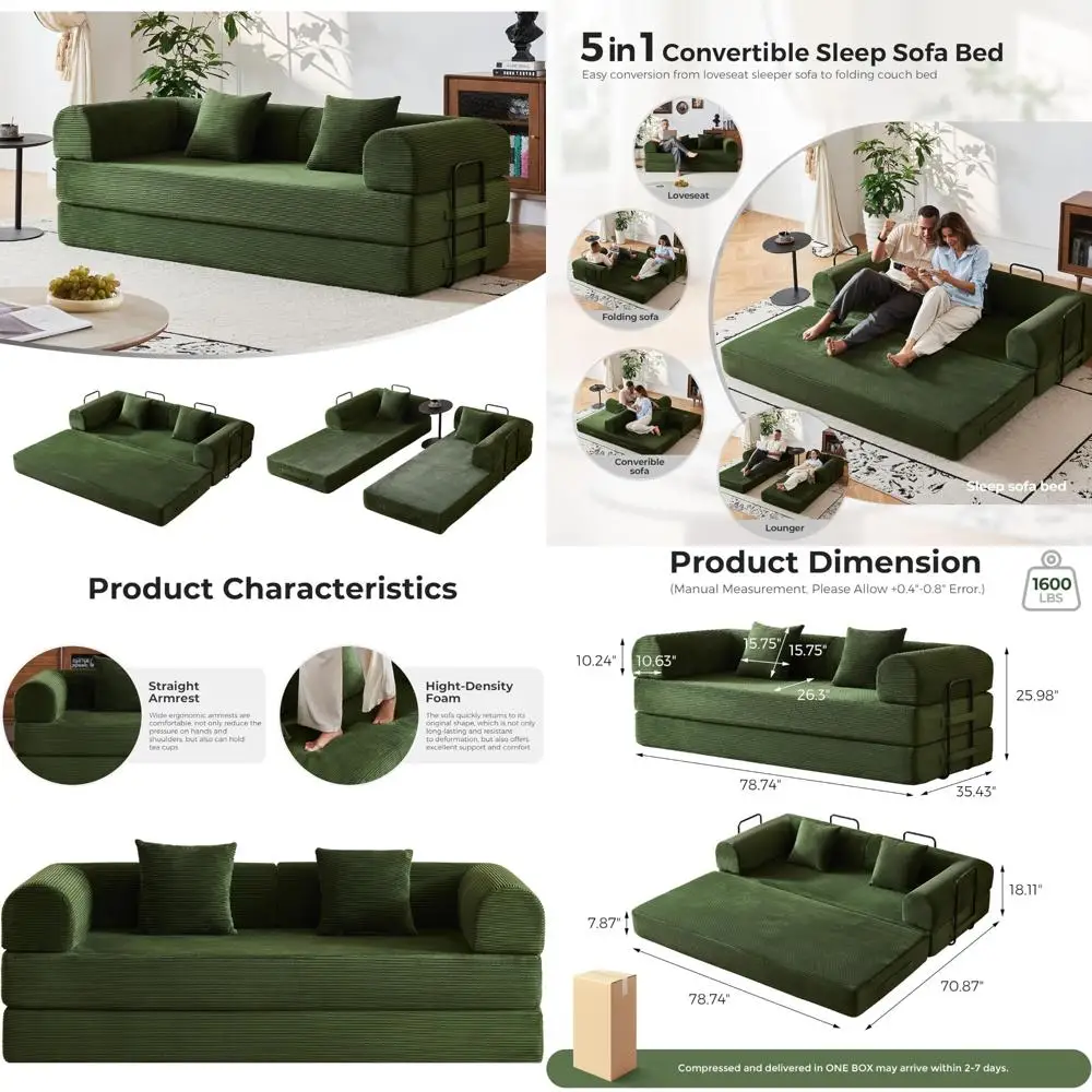 Convertible Sofa Be… - image