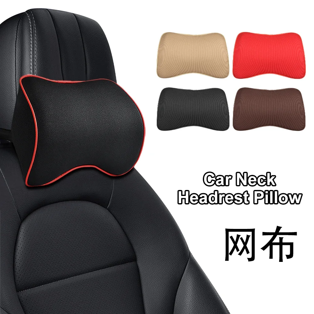 Car Neck Headrest Pillow Car Accessories Cushion Auto Seat Head Support Neck Protector Automobiles Seat Neck Rest Memory Cotton