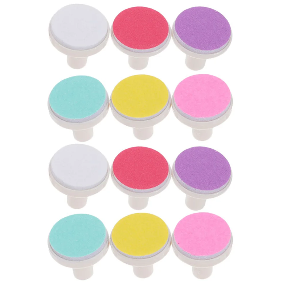 12pcs Infant Trimmer Electric Heads Pads Grinding Tool Newborn Care Trimming Tools File Replacement Pads Small Trimmers Pad