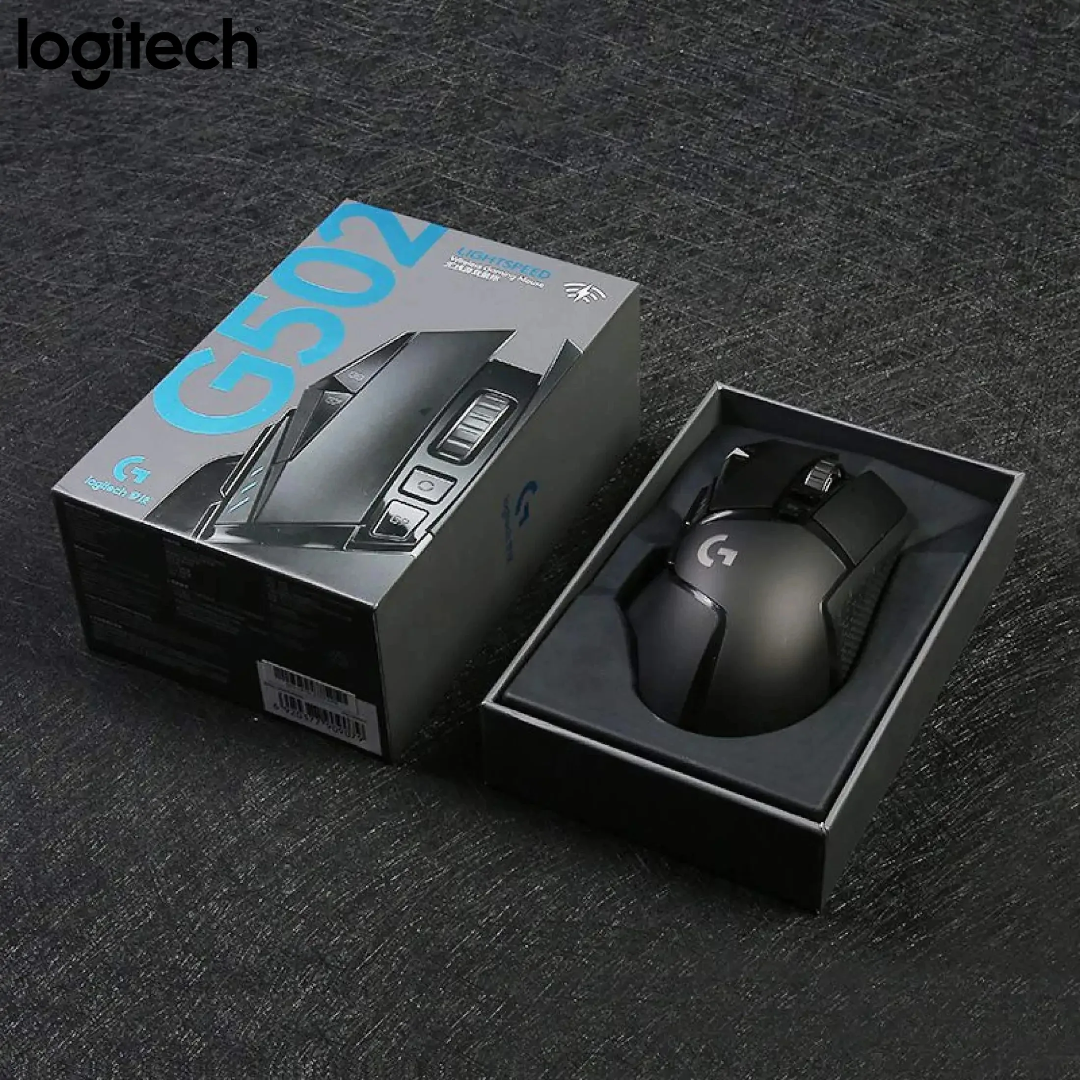 Logitech G502 LIGHTSPEED kabellose Gaming-Maus, HERO 25K Sensor 25600 DPI, Dual-Mode-RGB und einstellbares Gewicht, Turnierqualität