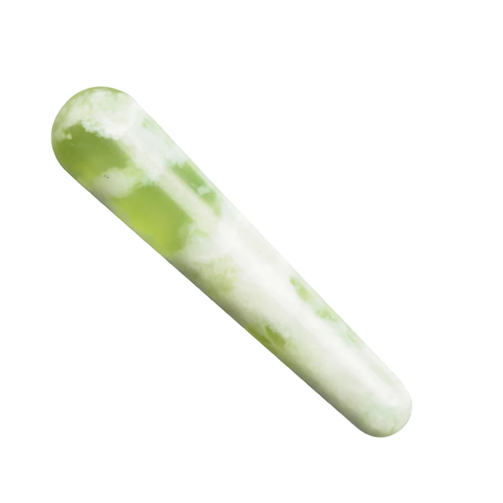 

Convenient Acupoint Massager Jade Massage Stick Smooth Rounded Edges Muscle Foot Pain Relief Portable Jade Massager Rod