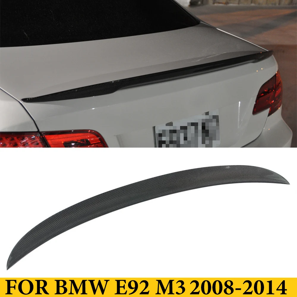 

For BMW 3 Series E92 M3 2008-2014 Carbon Fiber Rear Trunk Lip Wing Rear Spoiler Auto Tuning