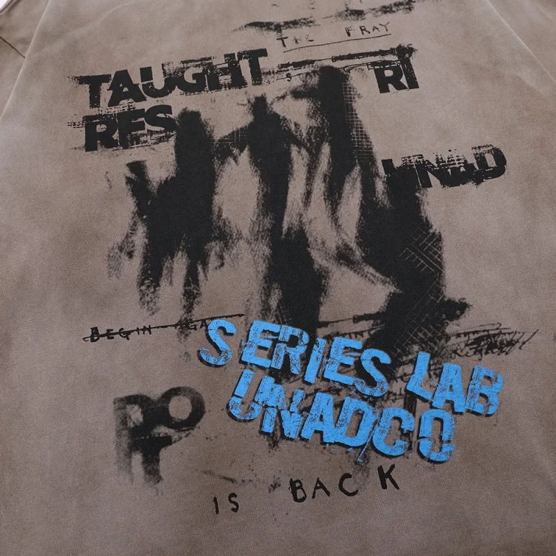 FACTCHECK High Quality EU US Size Wasteland-style splatter-paint graffiti short-sleeve shirtTShirt